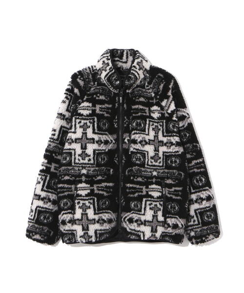 MANASTASH(マナスタッシュ)の「MANASTASH/マナスタッシュ CHIMAYO FLEECE JACKET/チマヨ フリースジャケット(ブルゾン・メンズ・ブラウン/ブラック・M/S/XL/L)」の3枚目の写真