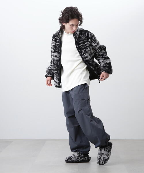 MANASTASH(マナスタッシュ)の「MANASTASH/マナスタッシュ CHIMAYO FLEECE JACKET/チマヨ フリースジャケット(ブルゾン・メンズ・ブラウン/ブラック・M/S/XL/L)」の5枚目の写真