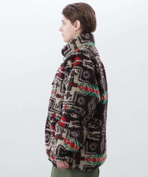 MANASTASH(マナスタッシュ)の「MANASTASH/マナスタッシュ CHIMAYO FLEECE JACKET/チマヨ フリースジャケット(ブルゾン・メンズ・ブラウン/ブラック・M/S/XL/L)」の9枚目の写真