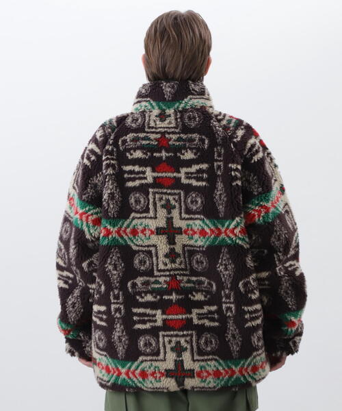 MANASTASH(マナスタッシュ)の「MANASTASH/マナスタッシュ CHIMAYO FLEECE JACKET/チマヨ フリースジャケット(ブルゾン・メンズ・ブラウン/ブラック・M/S/XL/L)」の10枚目の写真