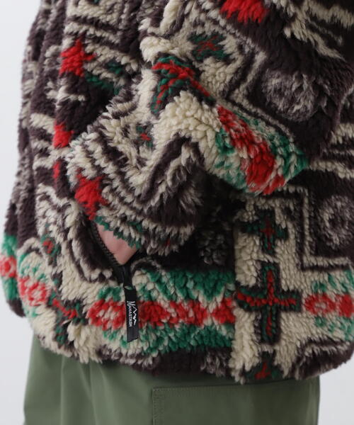 MANASTASH(マナスタッシュ)の「MANASTASH/マナスタッシュ CHIMAYO FLEECE JACKET/チマヨ フリースジャケット(ブルゾン・メンズ・ブラウン/ブラック・M/S/XL/L)」の13枚目の写真