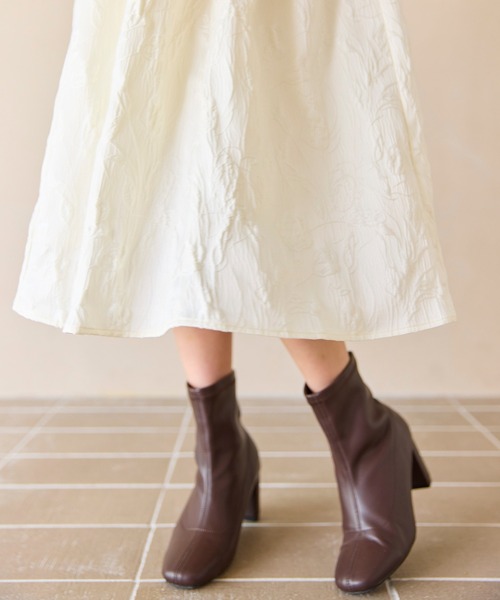 Feroux（フェルゥ）の「ジャガードキャミ ワンピース（ドレス・レディース・アイボリー系/ブラック系・SMALL/MEDIUM）」の10枚目の写真