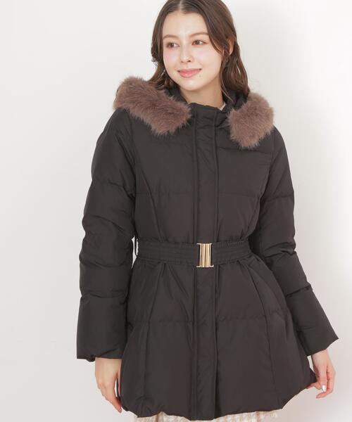 JILL by JILL STUART(ジルバイジルスチュアート)の「【完売カラー再入荷】 ウエストマークスタイルアップダウン(ダウンジャケット/コート・レディース・ブラック/グレー系その他・SMALL/MEDIUM)」の19枚目の写真
