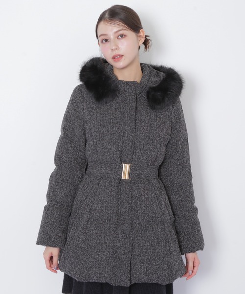 JILL by JILL STUART（ジルバイジルスチュアート）の「【完売カラー再入荷】 ウエストマークスタイルアップダウン（ダウンジャケット/コート・レディース・ブラック/グレー系その他・SMALL/MEDIUM）」の7枚目の写真