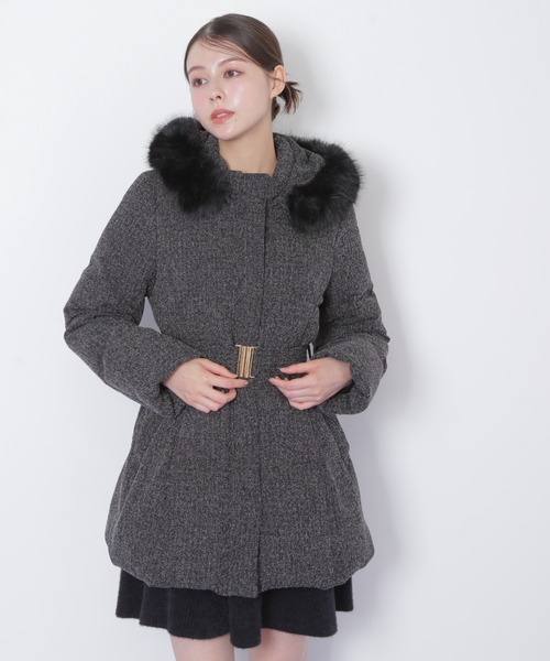 JILL by JILL STUART（ジルバイジルスチュアート）の「【完売カラー再入荷】 ウエストマークスタイルアップダウン（ダウンジャケット/コート・レディース・ブラック/グレー系その他・SMALL/MEDIUM）」の8枚目の写真