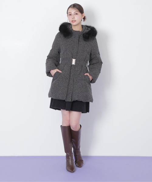 JILL by JILL STUART（ジルバイジルスチュアート）の「【完売カラー再入荷】 ウエストマークスタイルアップダウン（ダウンジャケット/コート・レディース・ブラック/グレー系その他・SMALL/MEDIUM）」の10枚目の写真