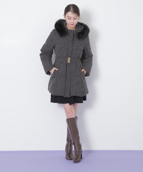 JILL by JILL STUART（ジルバイジルスチュアート）の「【完売カラー再入荷】 ウエストマークスタイルアップダウン（ダウンジャケット/コート・レディース・ブラック/グレー系その他・SMALL/MEDIUM）」の13枚目の写真