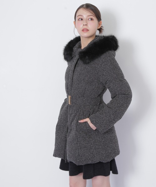 JILL by JILL STUART（ジルバイジルスチュアート）の「【完売カラー再入荷】 ウエストマークスタイルアップダウン（ダウンジャケット/コート・レディース・ブラック/グレー系その他・SMALL/MEDIUM）」の9枚目の写真