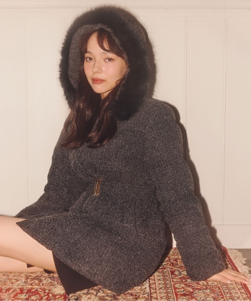 JILL by JILL STUART（ジルバイジルスチュアート）の「【完売カラー再入荷】 ウエストマークスタイルアップダウン（ダウンジャケット/コート・レディース・ブラック/グレー系その他・SMALL/MEDIUM）」の3枚目の写真