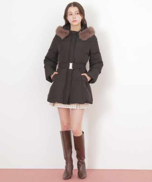 JILL by JILL STUART（ジルバイジルスチュアート）の「【完売カラー再入荷】 ウエストマークスタイルアップダウン（ダウンジャケット/コート・レディース・ブラック/グレー系その他・SMALL/MEDIUM）」の22枚目の写真