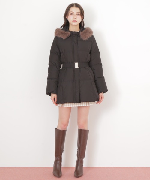 JILL by JILL STUART（ジルバイジルスチュアート）の「【完売カラー再入荷】 ウエストマークスタイルアップダウン（ダウンジャケット/コート・レディース・ブラック/グレー系その他・SMALL/MEDIUM）」の21枚目の写真