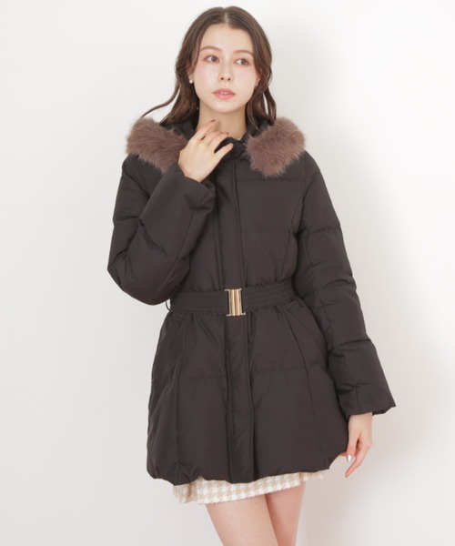 JILL by JILL STUART（ジルバイジルスチュアート）の「【完売カラー再入荷】 ウエストマークスタイルアップダウン（ダウンジャケット/コート・レディース・ブラック/グレー系その他・SMALL/MEDIUM）」の16枚目の写真