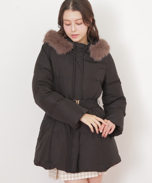 JILL by JILL STUART（ジルバイジルスチュアート）の「【完売カラー再入荷】 ウエストマークスタイルアップダウン（ダウンジャケット/コート・レディース・ブラック/グレー系その他・SMALL/MEDIUM）」の20枚目の写真