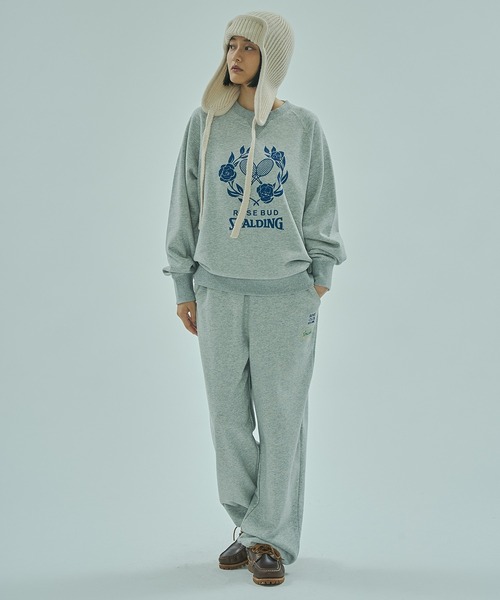 SPALDING（スポルディング）の「(SPALDING x ROSE BUD)ATHLETIC CLUB L/S SWEAT（スウェット・レディース・グレー/オフホワイト/チャコール・ONE SIZE）」の12枚目の写真