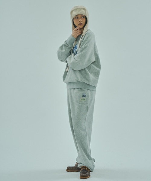 SPALDING（スポルディング）の「(SPALDING x ROSE BUD)ATHLETIC CLUB L/S SWEAT（スウェット・レディース・グレー/オフホワイト/チャコール・ONE SIZE）」の14枚目の写真