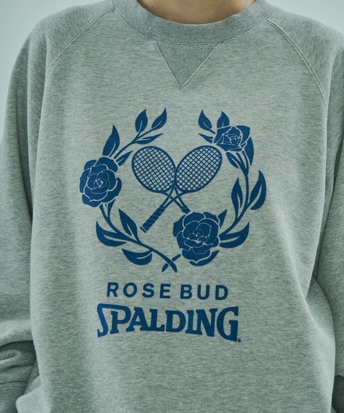 SPALDING（スポルディング）の「(SPALDING x ROSE BUD)ATHLETIC CLUB L/S SWEAT（スウェット・レディース・グレー/オフホワイト/チャコール・ONE SIZE）」の17枚目の写真