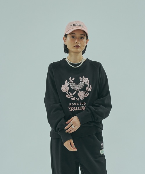 SPALDING（スポルディング）の「(SPALDING x ROSE BUD)ATHLETIC CLUB L/S SWEAT（スウェット・レディース・グレー/オフホワイト/チャコール・ONE SIZE）」の18枚目の写真