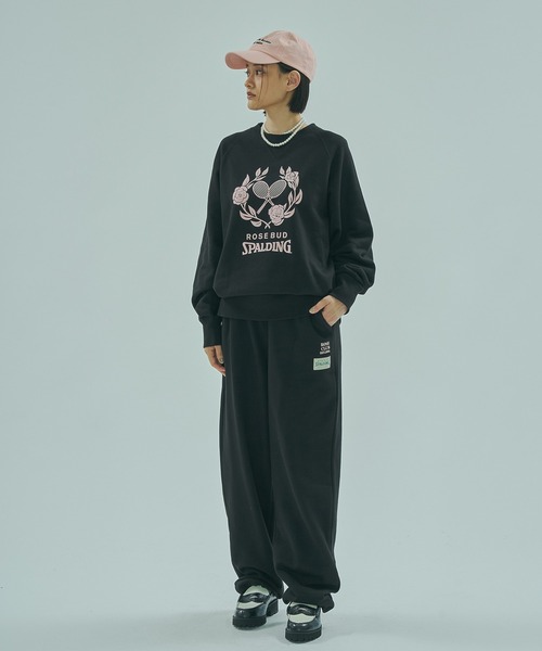 SPALDING（スポルディング）の「(SPALDING x ROSE BUD)ATHLETIC CLUB L/S SWEAT（スウェット・レディース・グレー/オフホワイト/チャコール・ONE SIZE）」の22枚目の写真