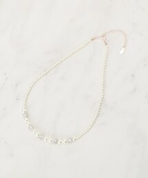 SHOO・LA・RUE | 【セレモニー】パヴェ＆パール調ショートネックレス(ネックレス)