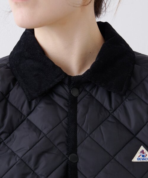 GEVACO（ゲバコ）の「【軽量/洗える】【GEVACO】キルトミドルコート（ブルゾン・レディース・カーキ/ブラック・LARGE/MEDIUM）」の17枚目の写真
