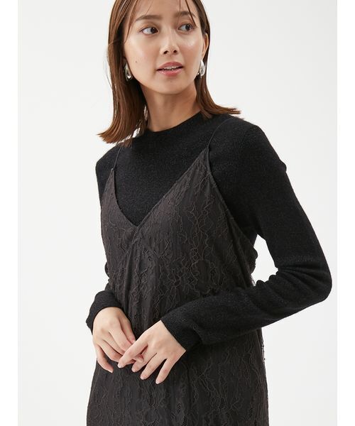 Mila Owen(ミラオーウェン)の「イレヘムデザインレースキャミワンピース(ワンピース・レディース・ホワイト/ブラック・0/1)」の12枚目の写真