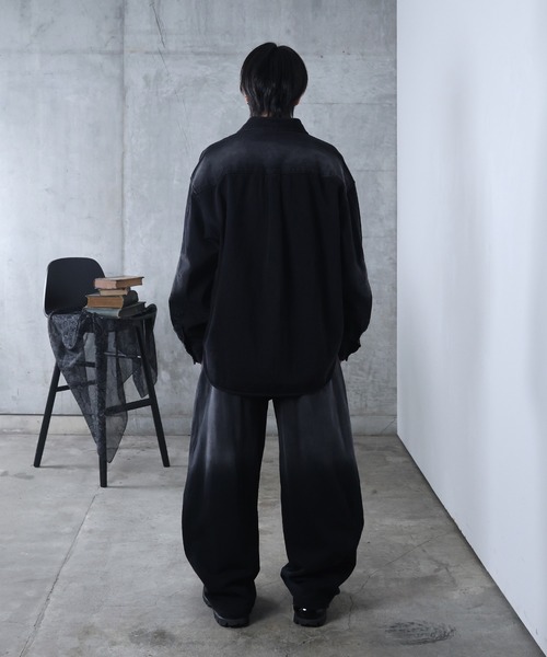 Confirm(コンファーム)の「フェード加工 デニムシャツ メンズ レディース ユニセックス(シャツ/ブラウス・メンズ・ホワイト/ブラック・M/L)」の19枚目の写真