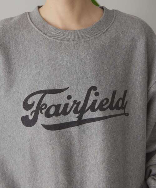 AMERICAN HOLIC(アメリカンホリック)の「Fairfield フロッキースウェットプルオーバー(スウェット・レディース・ボルドー/ネイビー/グレー系その他/ブラック・M/L)」の6枚目の写真