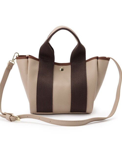 ESPERANZA(エスペランサ)の「ショルダー付き2WAYテープトートバッグ(トートバッグ・レディース・ブラック/こしょう色系/ベージュ・FREE)」の17枚目の写真