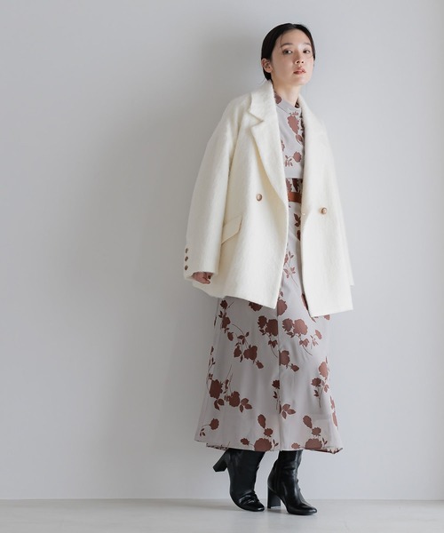 Andemiu（アンデミュウ）の「シアーフロッキーワンピース606750（ワンピース・レディース・ブラック/モカ・FREE）」の16枚目の写真