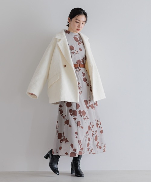 Andemiu（アンデミュウ）の「シアーフロッキーワンピース606750（ワンピース・レディース・ブラック/モカ・FREE）」の17枚目の写真