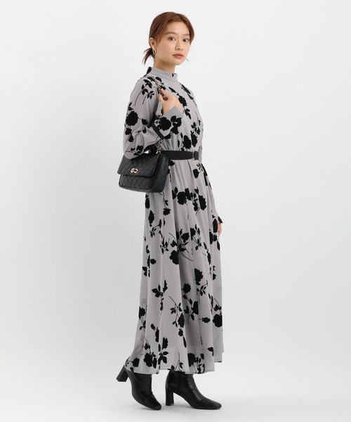 Andemiu（アンデミュウ）の「シアーフロッキーワンピース606750（ワンピース・レディース・ブラック/モカ・FREE）」の19枚目の写真
