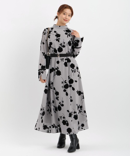 Andemiu（アンデミュウ）の「シアーフロッキーワンピース606750（ワンピース・レディース・ブラック/モカ・FREE）」の21枚目の写真