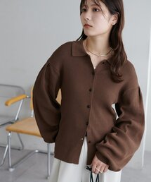 【WEB限定】袖タックカーディガン