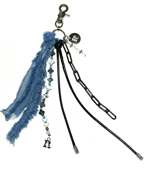 RSSC(アールエスエスシー)の「DENIM RAW CUTTING KEY CHAIN - DE(キーケース/キーアクセサリー・レディース・その他・FREE)」の1枚目の写真
