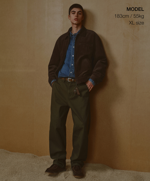 MUSINSA STANDARD（ムシンサスタンダード）の「8W コーデュロイワークジャケット [ブラウン]（ブルゾン・メンズ・その他・MEDIUM/LARGE/X-LARGE/XX-LARGE）」の2枚目の写真