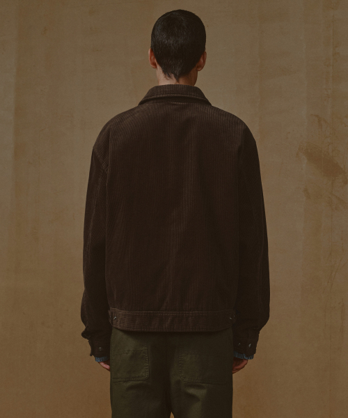 MUSINSA STANDARD（ムシンサスタンダード）の「8W コーデュロイワークジャケット [ブラウン]（ブルゾン・メンズ・その他・MEDIUM/LARGE/X-LARGE/XX-LARGE）」の3枚目の写真