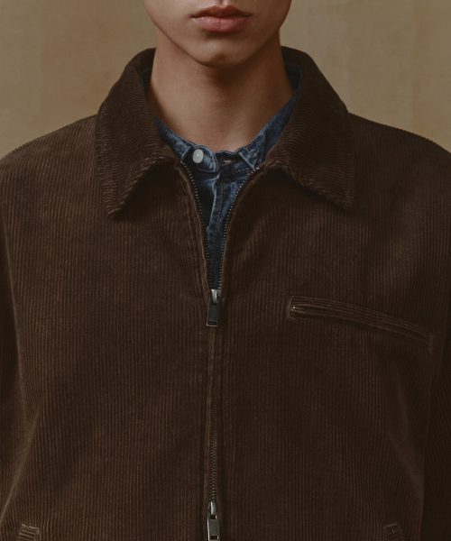 MUSINSA STANDARD（ムシンサスタンダード）の「8W コーデュロイワークジャケット [ブラウン]（ブルゾン・メンズ・その他・MEDIUM/LARGE/X-LARGE/XX-LARGE）」の4枚目の写真