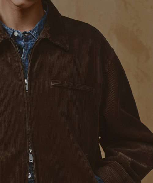 MUSINSA STANDARD（ムシンサスタンダード）の「8W コーデュロイワークジャケット [ブラウン]（ブルゾン・メンズ・その他・MEDIUM/LARGE/X-LARGE/XX-LARGE）」の5枚目の写真