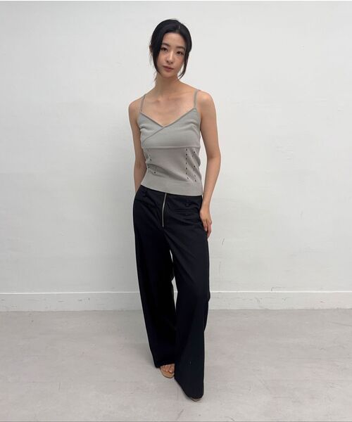 MILLO WOMEN（ミロウーマン）の「ジッパーワイドトラウザー [ディープネイビー]（スラックス・レディース・その他・SMALL/MEDIUM）」の8枚目の写真