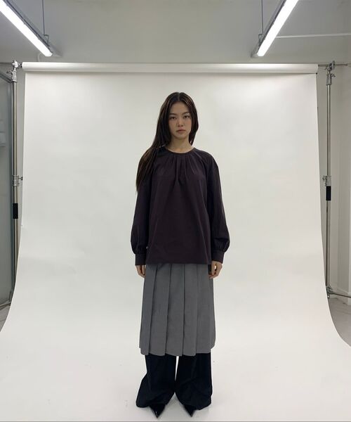 MILLO WOMEN（ミロウーマン）の「ジッパーワイドトラウザー [ディープネイビー]（スラックス・レディース・その他・SMALL/MEDIUM）」の2枚目の写真