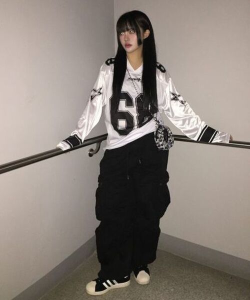 Retriever Club（レトリーバークラブ）の「68 LONG FOOTBALL JERSEY [WHITE]（Tシャツ/カットソー・レディース・その他・SMALL/MEDIUM/LARGE）」の16枚目の写真