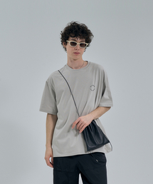 STANDARDERROR（スタンダードエラー）の「IRT155 [コンパクトヤーン] エンザイムウォッシングスタンダードエラー ミニサークル 半袖Tシャツ カーキグレー（Tシャツ/カットソー）」