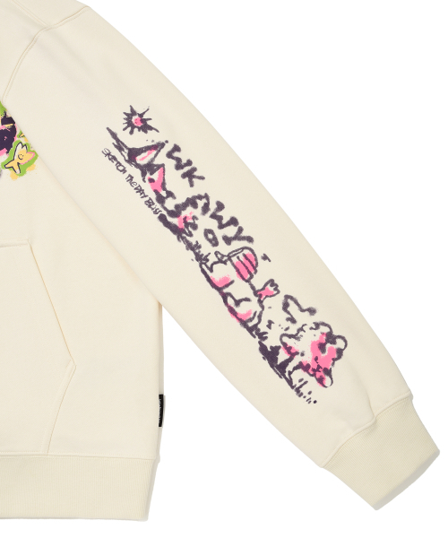 Wacky WiLLy（ワッキーウィリー）の「スプレーグラフィックフードジップアップクリーム（パーカー・レディース・その他・SMALL/MEDIUM/LARGE/X-LARGE）」の9枚目の写真