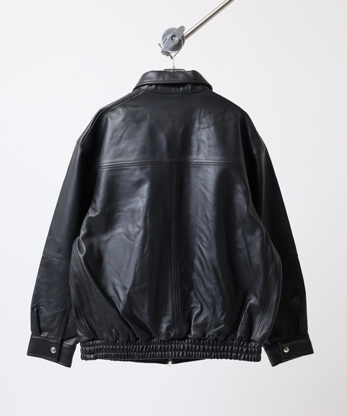 many men many mind(メニーメンメニーマインド)の「MANYMENMANYMINDS ラムレザーボンバージャケット(ライダースジャケット・メンズ・ブラック・S/M/L)」の7枚目の写真