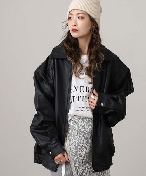 many men many mind(メニーメンメニーマインド)の「MANYMENMANYMINDS ラムレザーボンバージャケット(ライダースジャケット・メンズ・ブラック・S/M/L)」の11枚目の写真