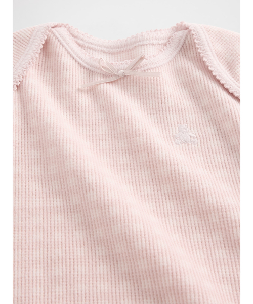 GAP(ギャップ)の「はじめてのお気に入り ソフトスパン ワッフルボディスーツ (ベビー)(ロンパース・キッズ・ピンク・90cm/80cm/50cm/60cm/70cm)」の4枚目の写真