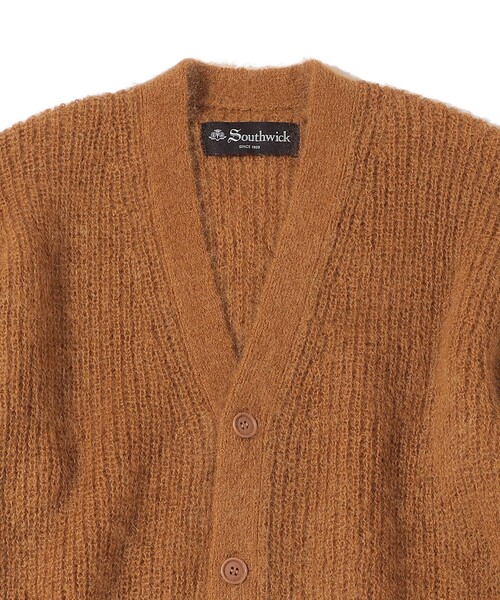 SHIPS（シップス）の「Southwick: Gate Label キッド モヘヤ カーディガン（カーディガン/ボレロ・メンズ・ブラック/キャメル・MEDIUM/LARGE）」の9枚目の写真