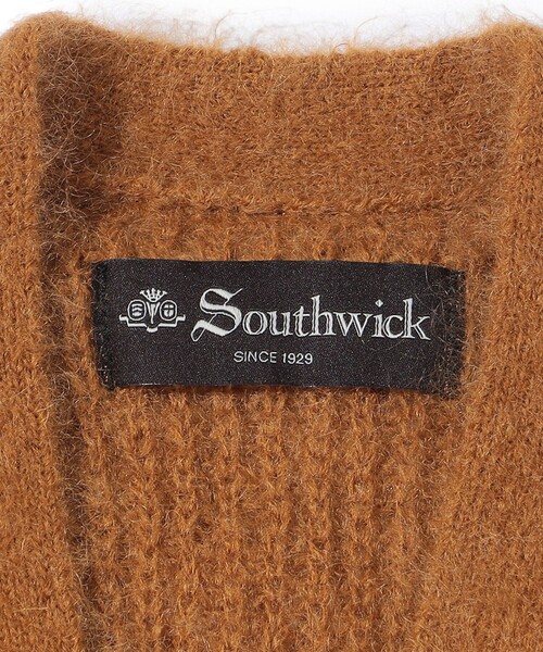 SHIPS（シップス）の「Southwick: Gate Label キッド モヘヤ カーディガン（カーディガン/ボレロ・メンズ・ブラック/キャメル・MEDIUM/LARGE）」の8枚目の写真