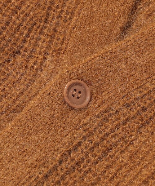 SHIPS（シップス）の「Southwick: Gate Label キッド モヘヤ カーディガン（カーディガン/ボレロ・メンズ・ブラック/キャメル・MEDIUM/LARGE）」の5枚目の写真