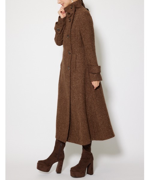 25オーバーネックシンデレララインコート 秋服 冬服（ステンカラー